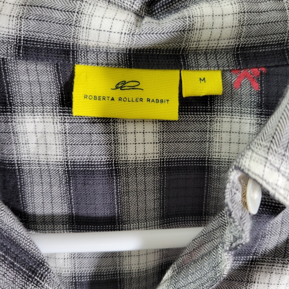 Roberta Roller Rabbit Plaid Button Front Shirt Dr… - image 6